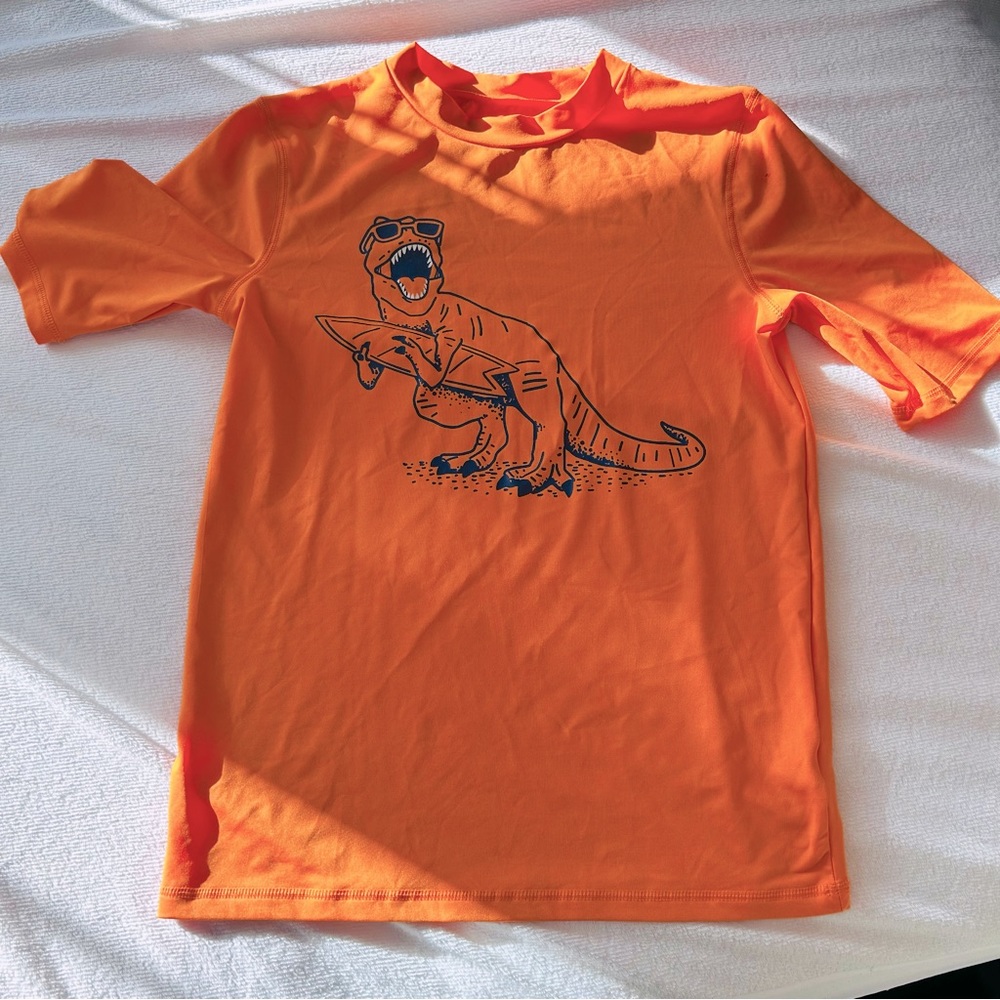 Cat & Jack Boys Swim Shirt - Dinosaur